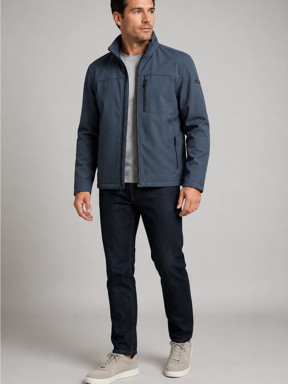 Calvin Klein Men's Gray/Black Performance Jacket